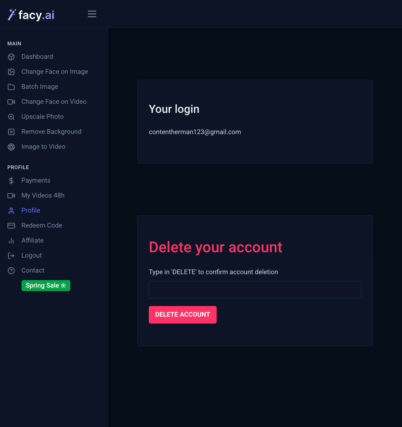 Delete Option